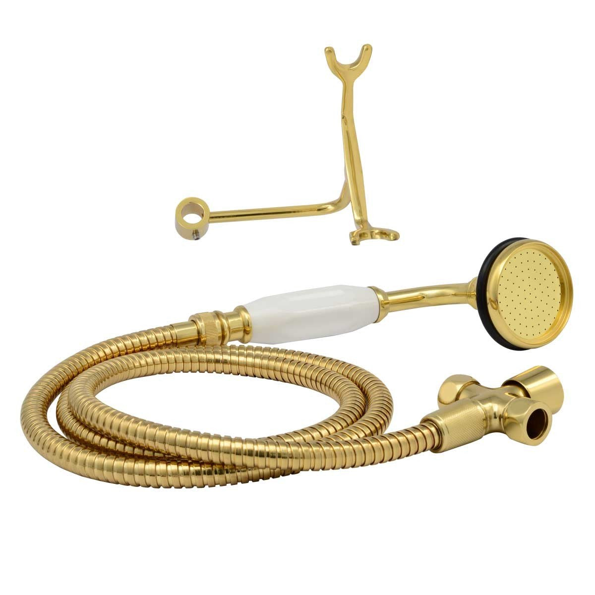 Handshower Conversion Kit - Supercoated Brass | Alternative Image 01 | finish:Polished Brass