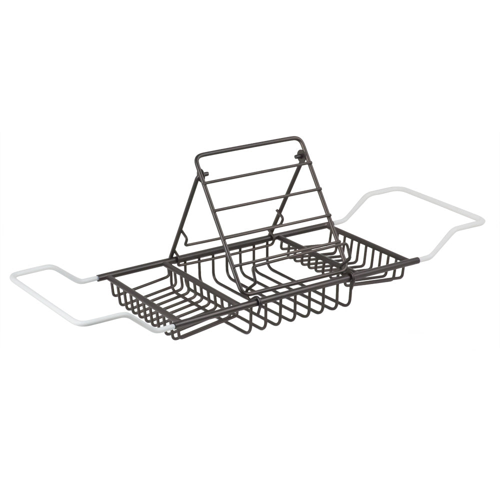 Tub Caddy with Reading Rack - Oil Rubbed Bronze | Alternative Image 01 | finish:Oil Rubbed Bronze