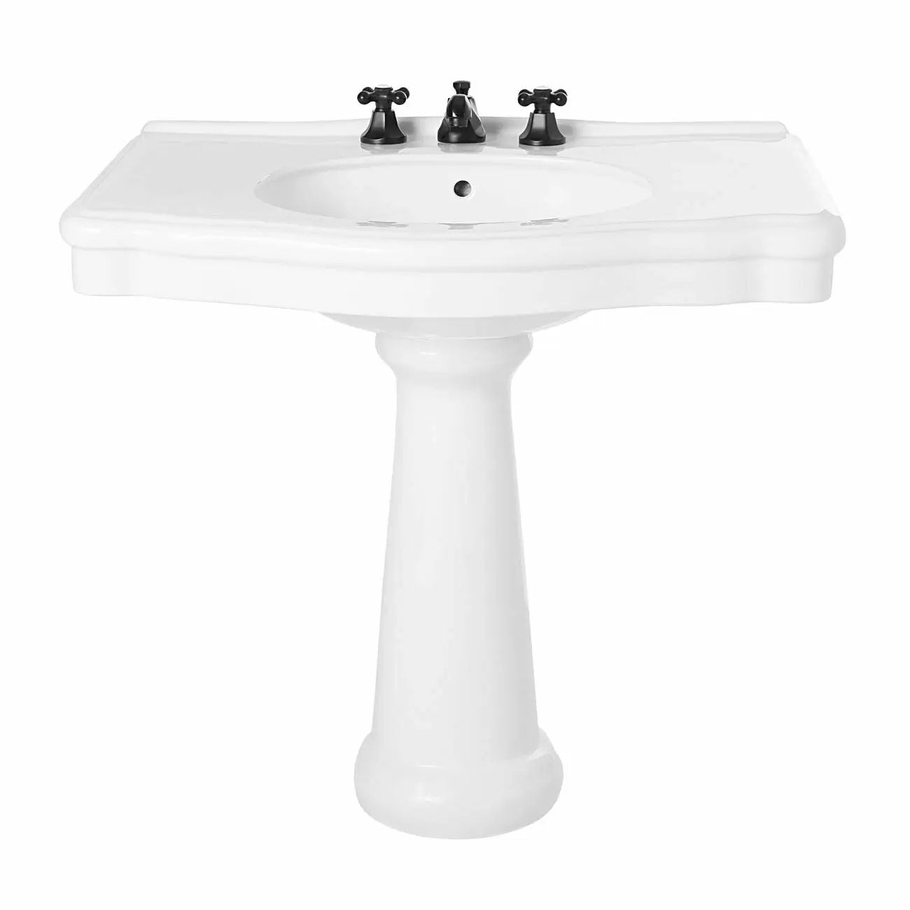 34 Inch Pedestal Sink - 8 Inch Centers | Alternative Image 02 | faucet centers:8 Inch