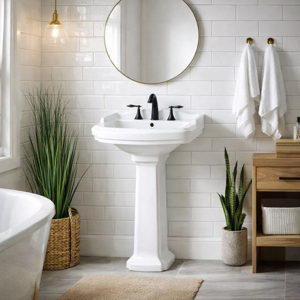 PEDESTAL pedestal ポロシャツ M (希少) flexwitme 23 Inch Pedestal Bathroom Sink | Maidstone Supply – MAIDSTONE | DXV