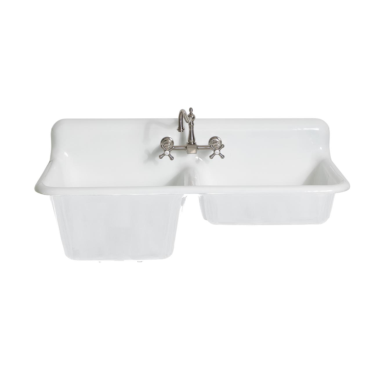 47 Inch High Back Cast Iron Sink | Alternative Image 02