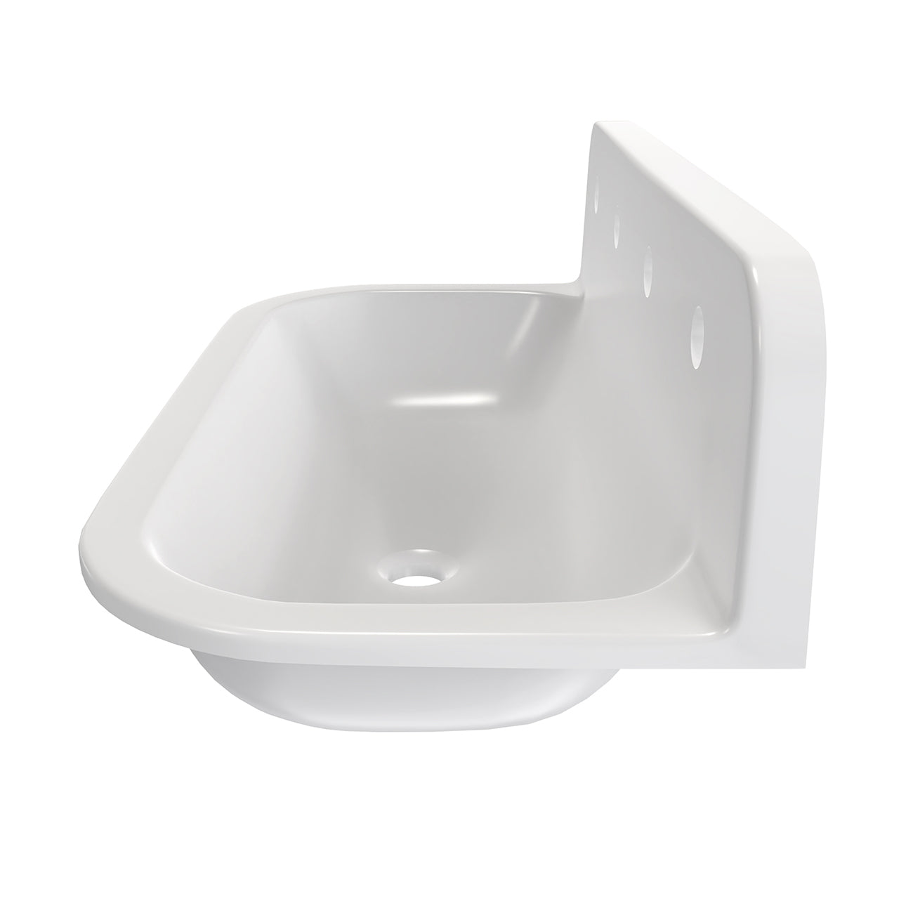 Nicholas 36 Inch Cast Iron Kitchen / Bathroom Sink 2 Pair of 8" Faucet Drillings | Alternative Image 03