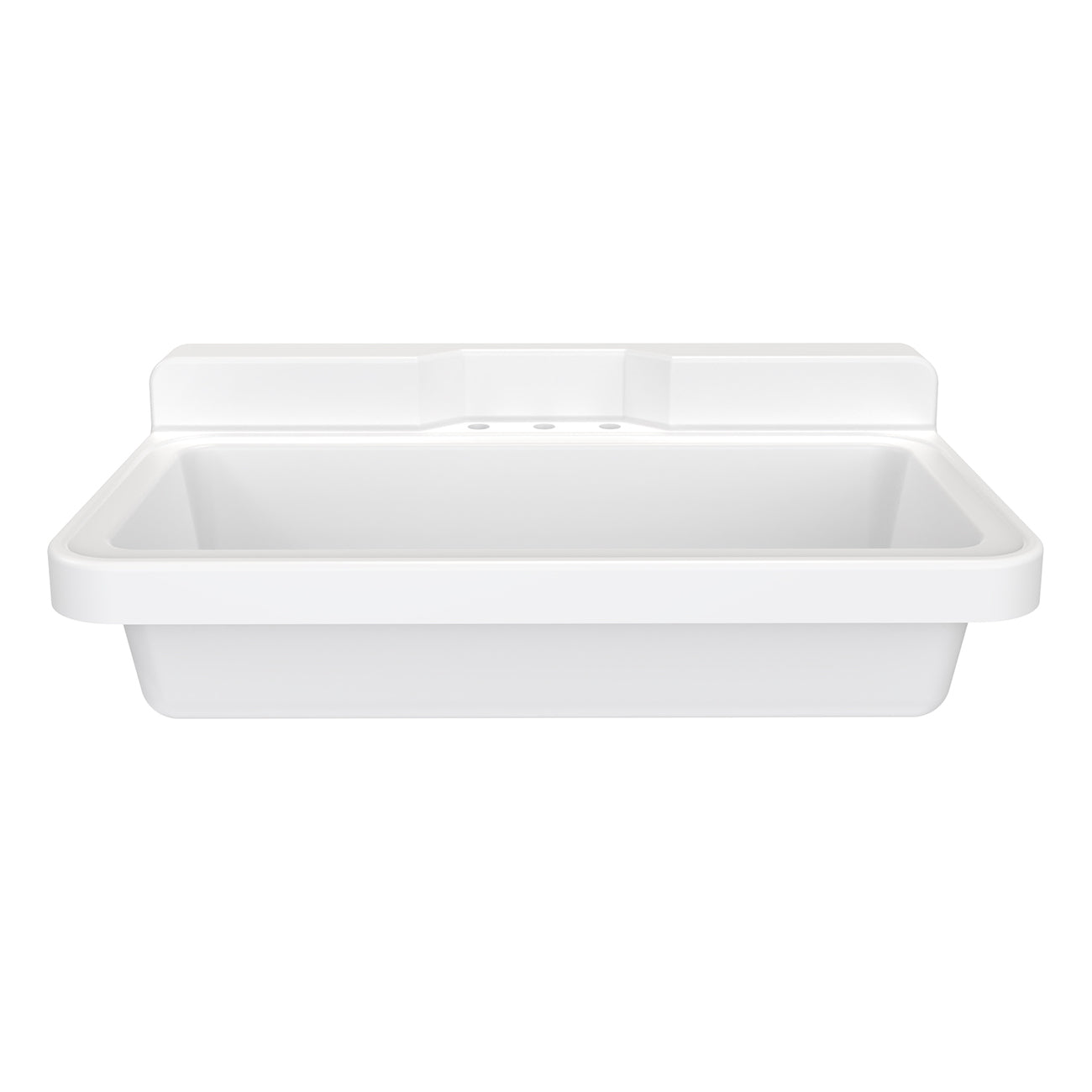 Alexander 48 Inch Cast Iron Wall Mount Farmhouse Trough Sink | Alternative Image 02