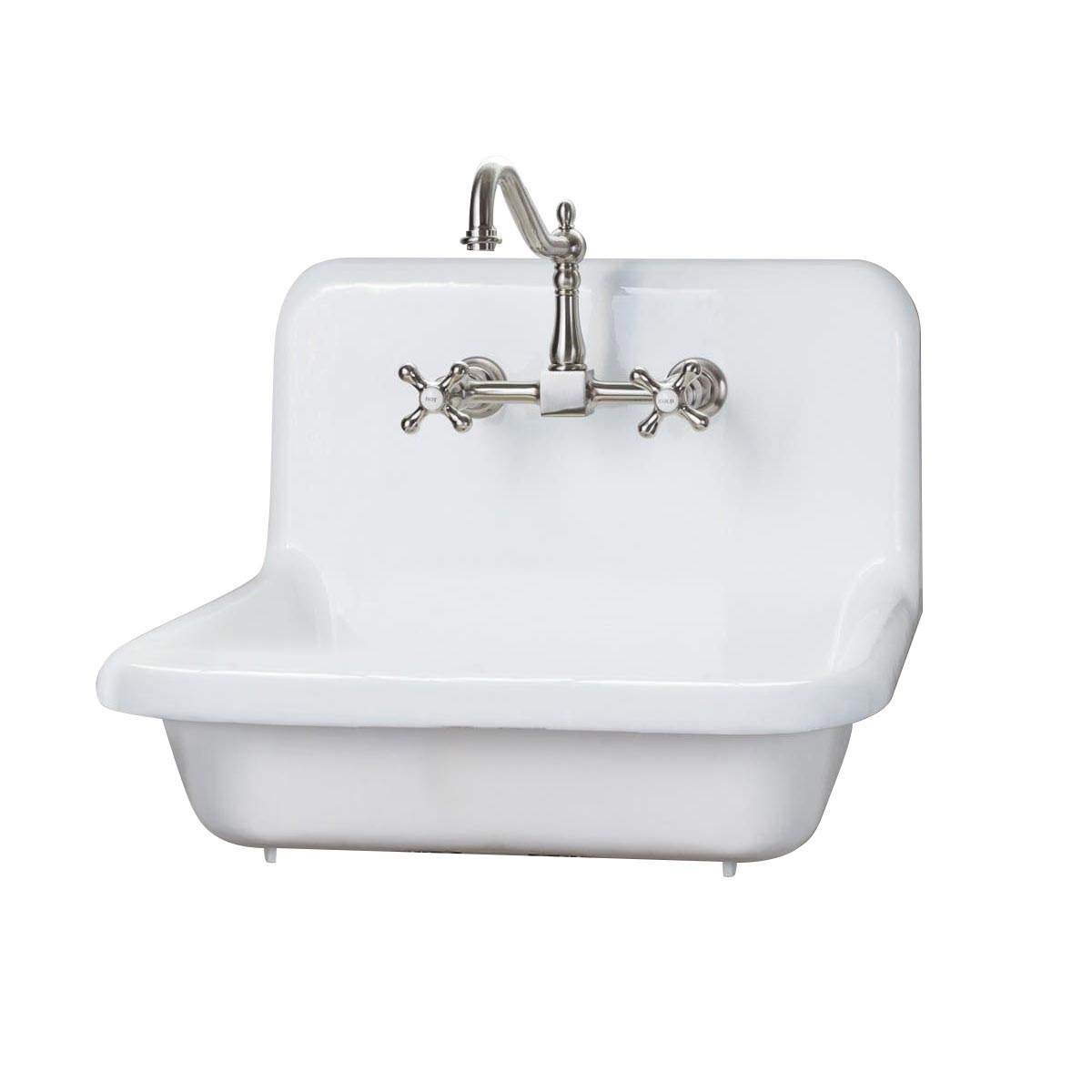 24" Cast Iron High Back Sink | Alternative Image 02
