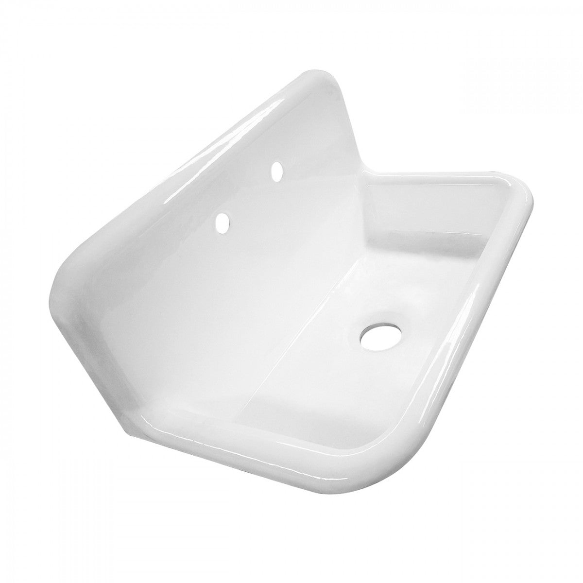 24" Cast Iron High Back Sink | Alternative Image 04