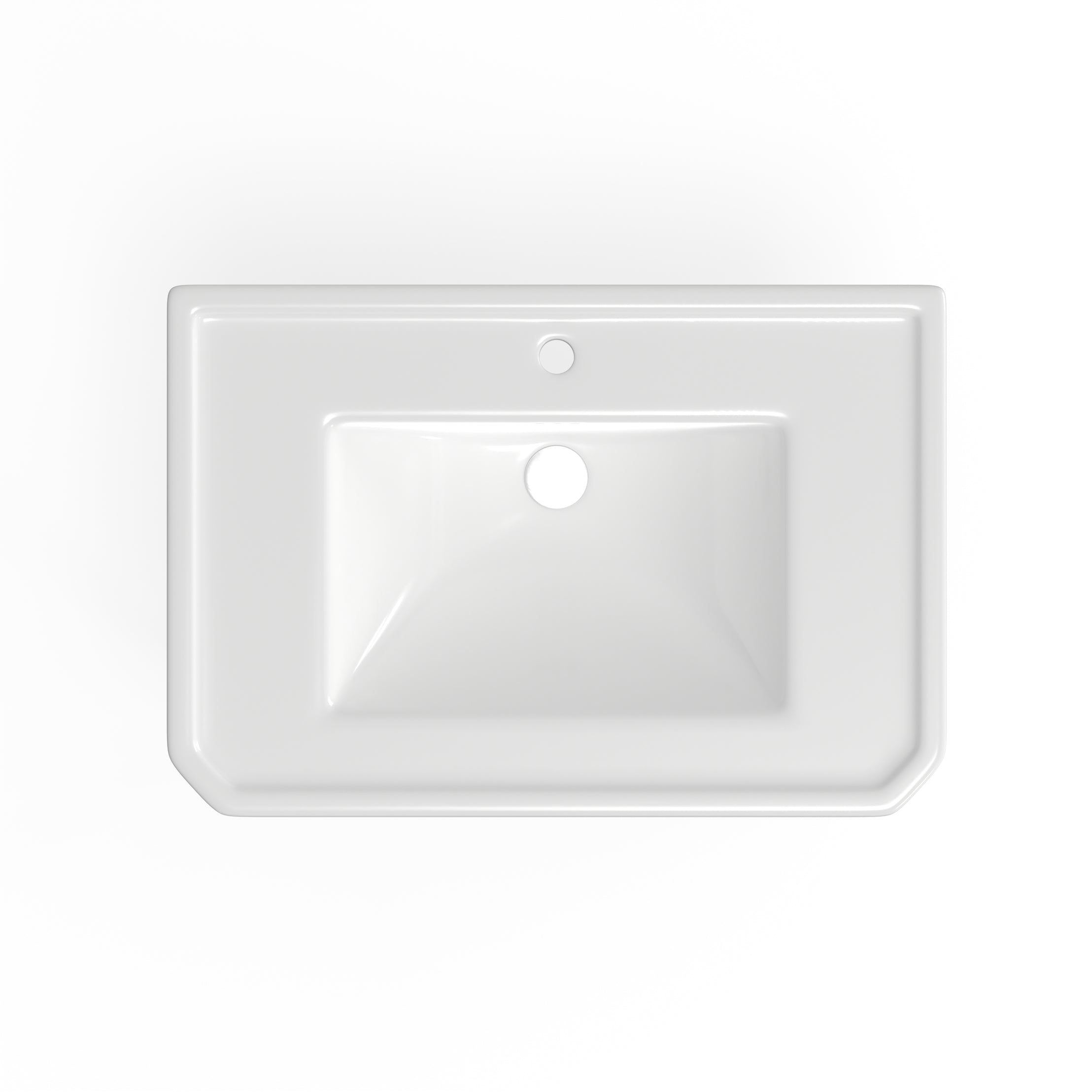 32 Inch Console Bathroom Sink | Alternative Image 06 | finish:Brushed Nickel | faucet centers:Single Hole