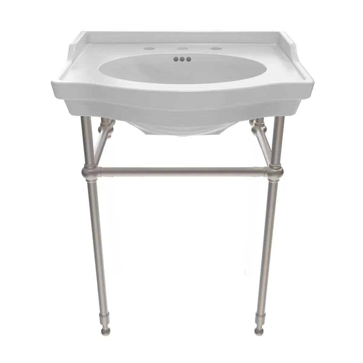 25 Inch Bathroom Console Sink | Alternative Image 01 | finish:Brushed Nickel