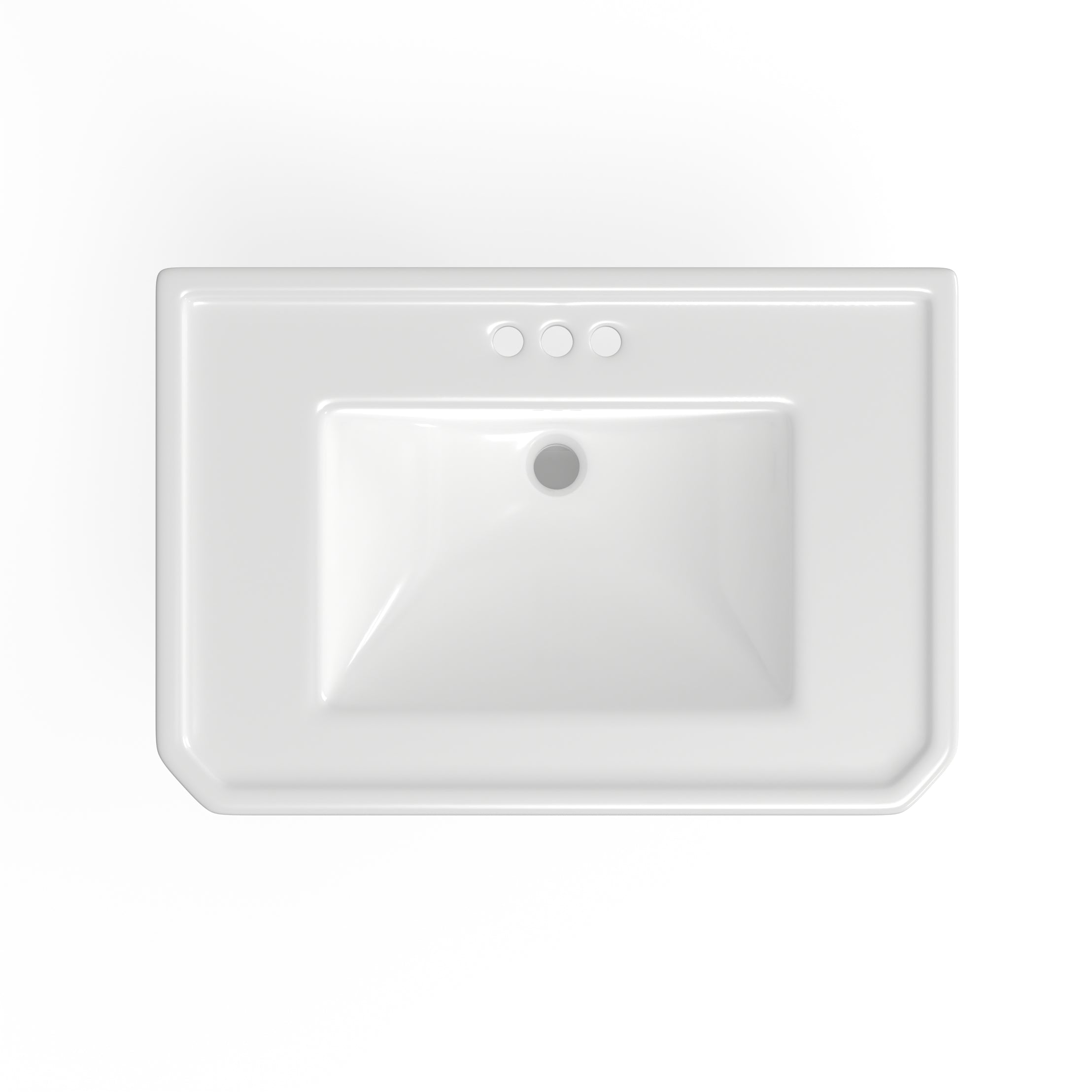 32 Inch Pedestal Sink - 4 Inch Centers | Alternative Image 06 | faucet centers:4 Inch