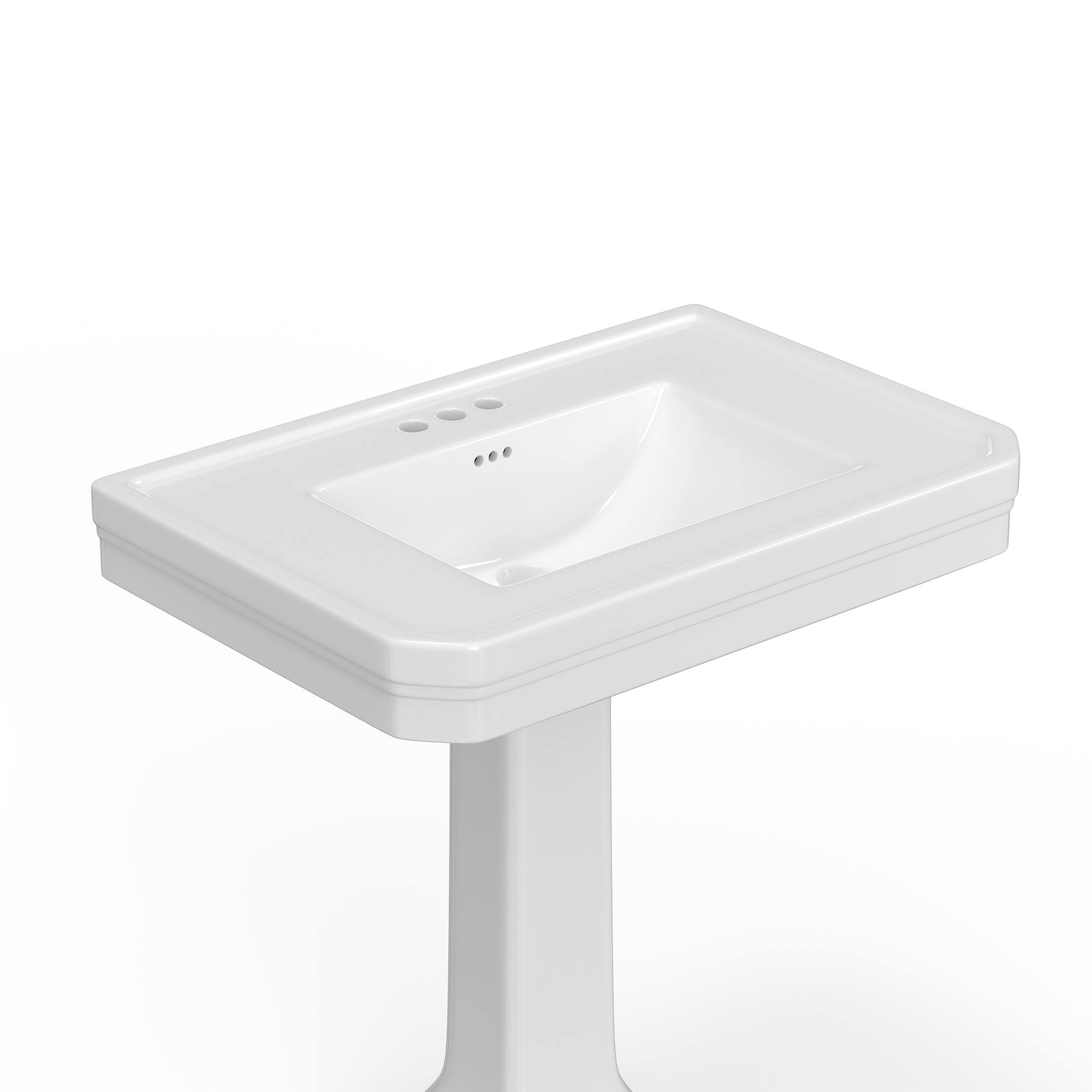 32 Inch Pedestal Sink - 4 Inch Centers | Alternative Image 05 | faucet centers:4 Inch