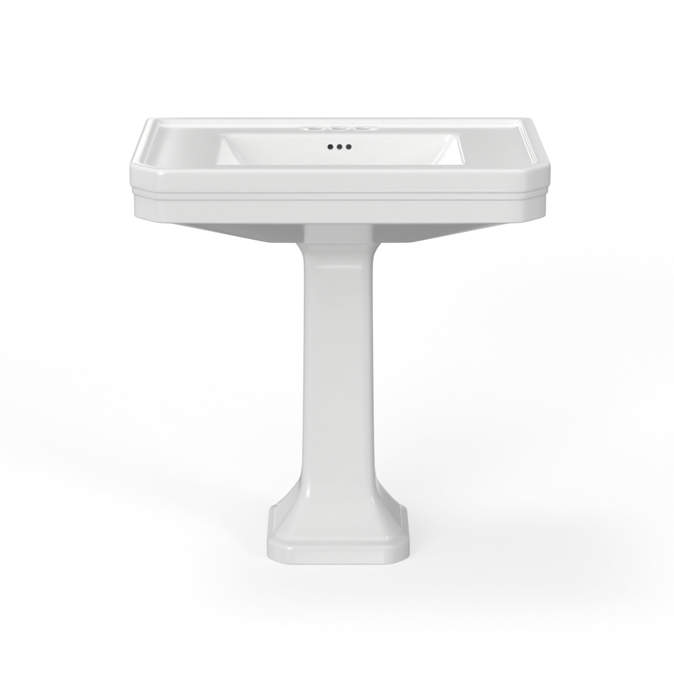 32 Inch Pedestal Sink - 4 Inch Centers | Alternative Image 02 | faucet centers:4 Inch