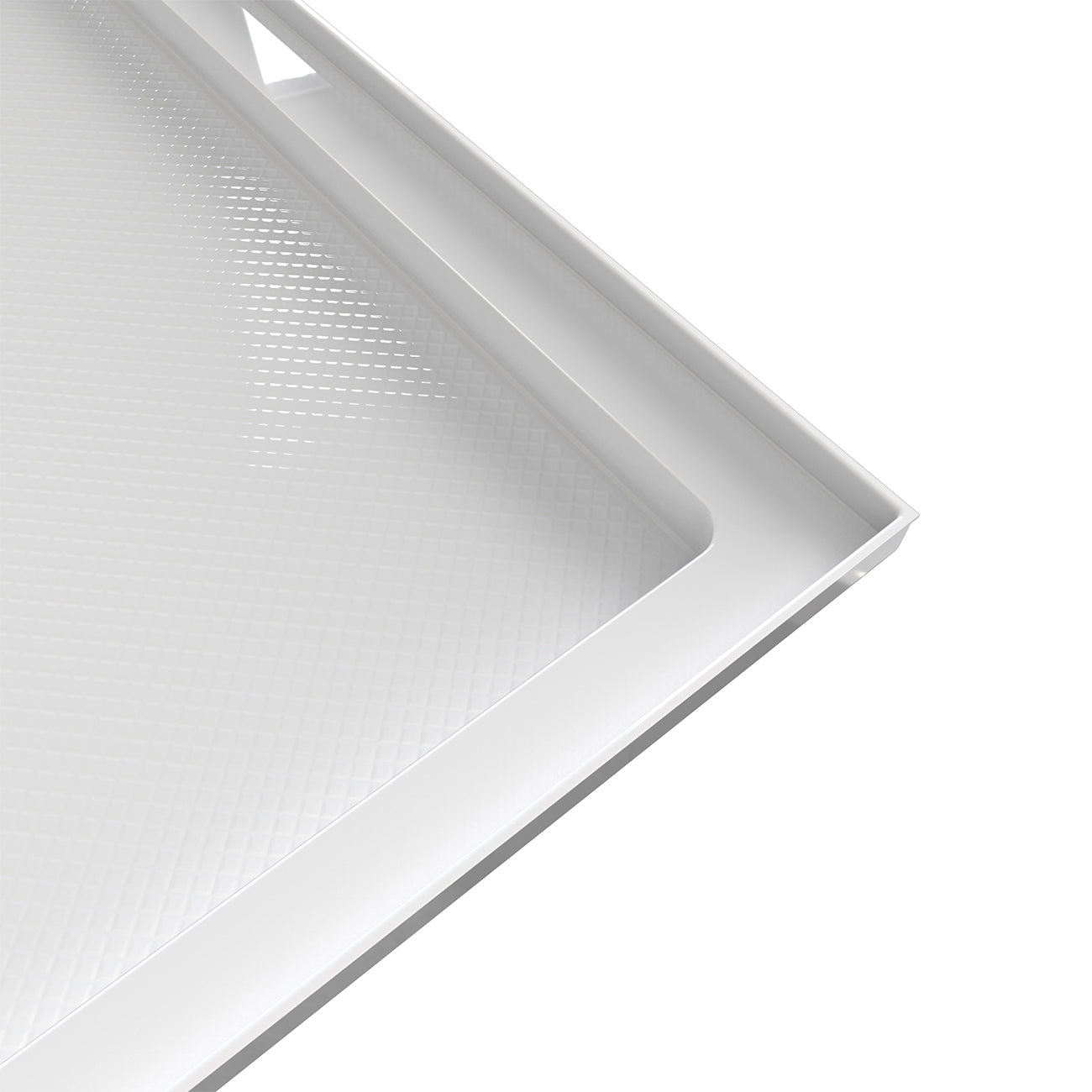 Maidstone Rejuvenate 32 in. D x 48 in. W x 2 3/4 in. H Center Drain Single Threshold Shower Base in White | Alternative Image 03