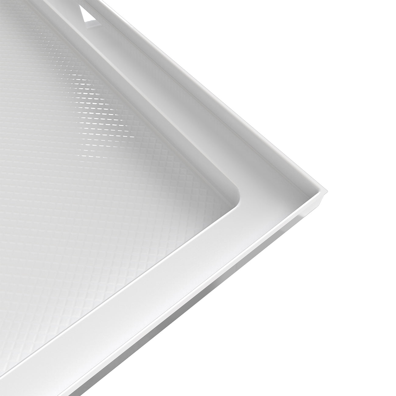 Maidstone Rejuvenate 32 in. D x 60 in. W x 2 3/4 in. H Center Drain Single Threshold Shower Base in White | Alternative Image 03