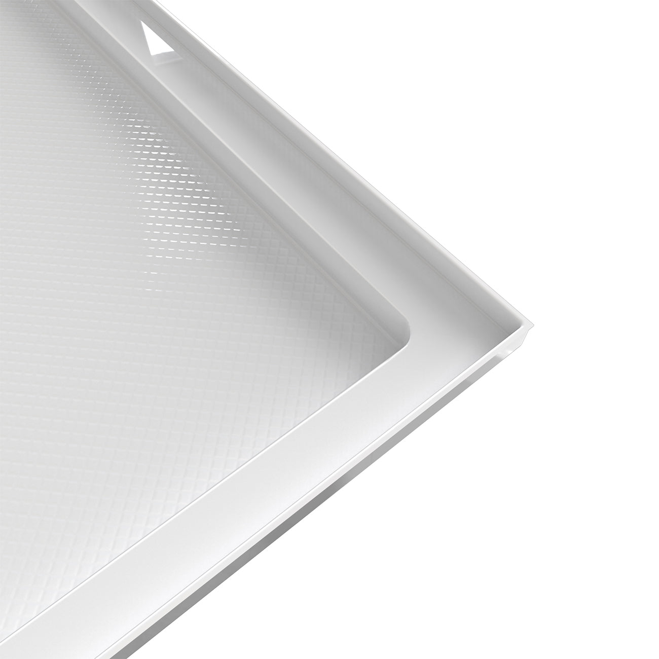 Maidstone Rejuvenate 36 in. D x 48 in. W x 2 3/4 in. H Center Drain Single Threshold Shower Base in White | Alternative Image 03