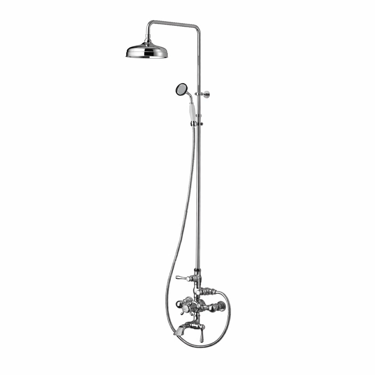 Wall Mount Exposed Shower | Alternative Image 01 | finish:Chrome