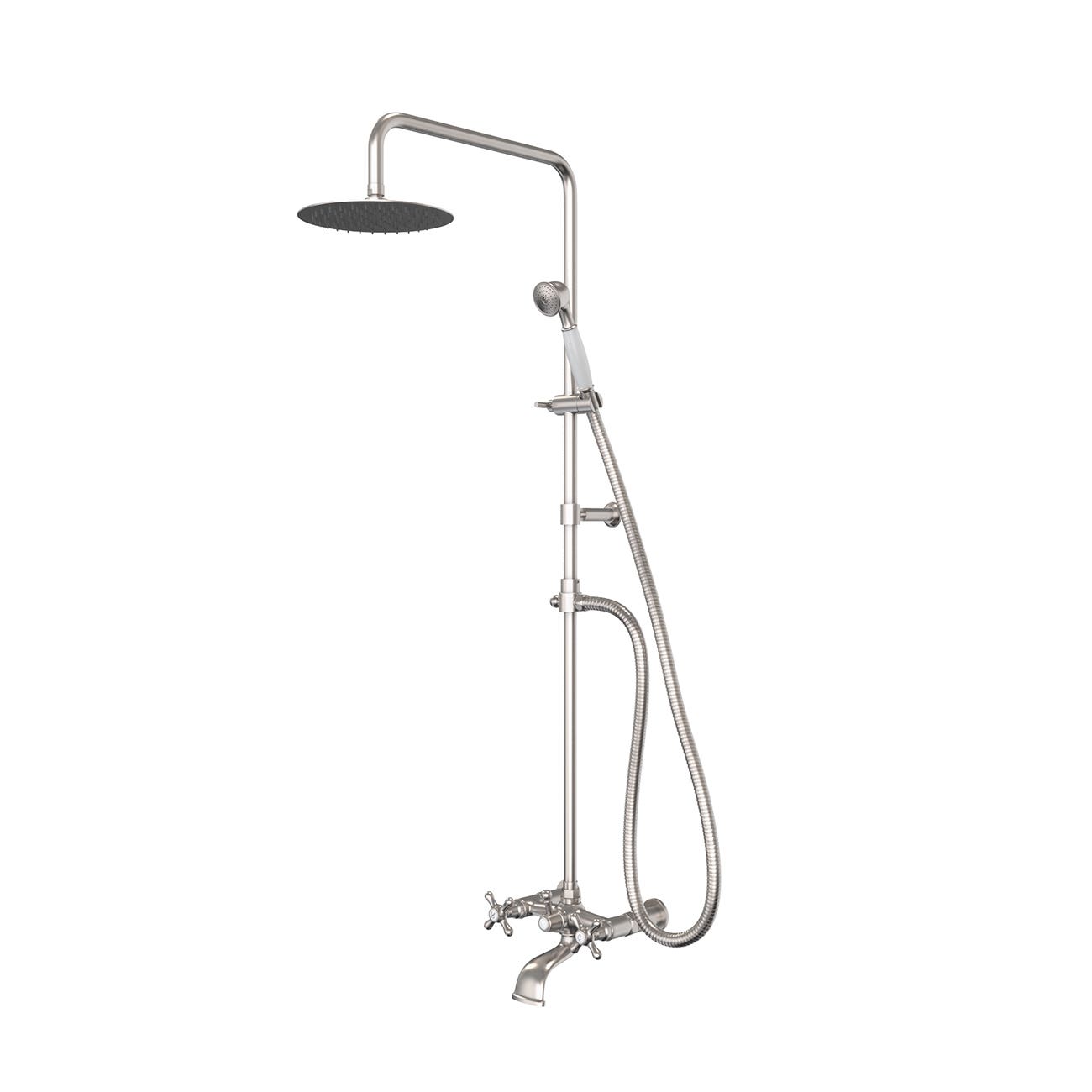 Wall Mount Exposed Shower Wall Mount Exposed Shower | Alternative Image 01 | finish:Brushed Nickel