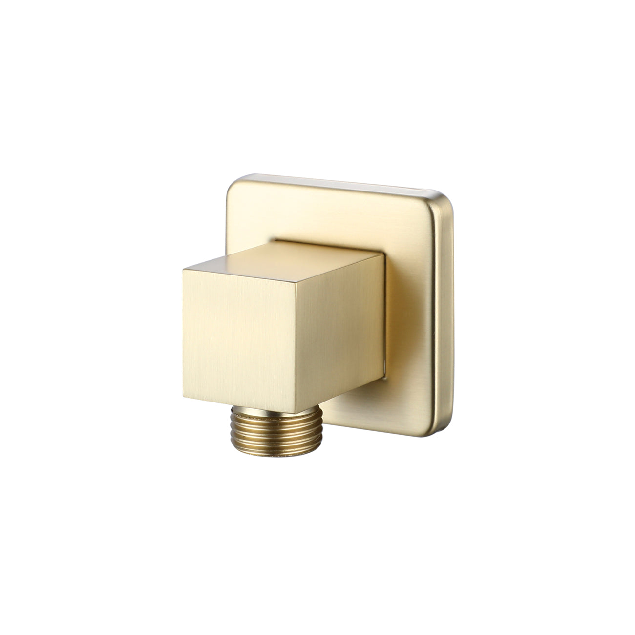 Shower Supply Elbow Union - Square | Alternative Image 01 | finish:Brushed Brass