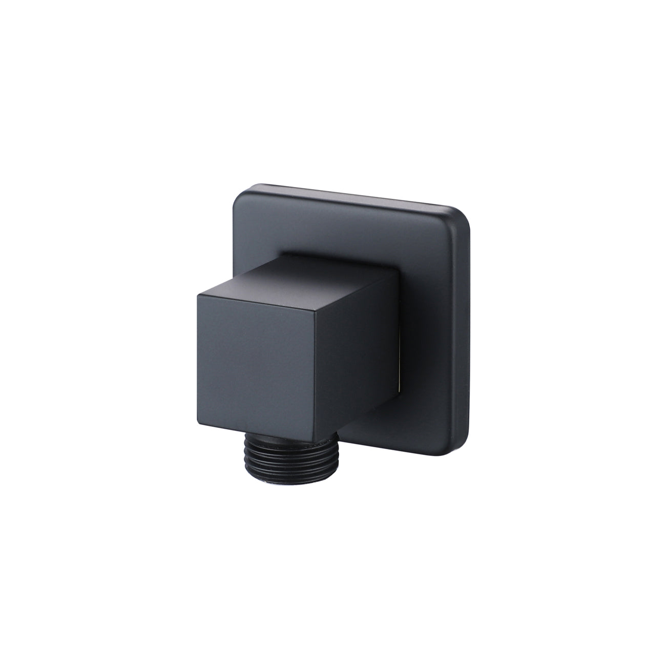 Shower Supply Elbow Union - Square | Alternative Image 01 | finish:Matte Black