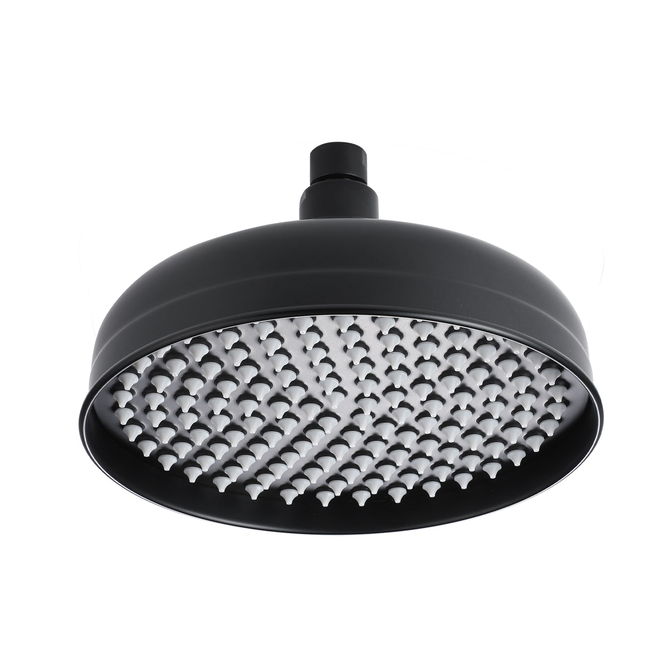 Round Rainfall Shower Head - 8 Inch | Alternative Image 01 | finish:Matte Black
