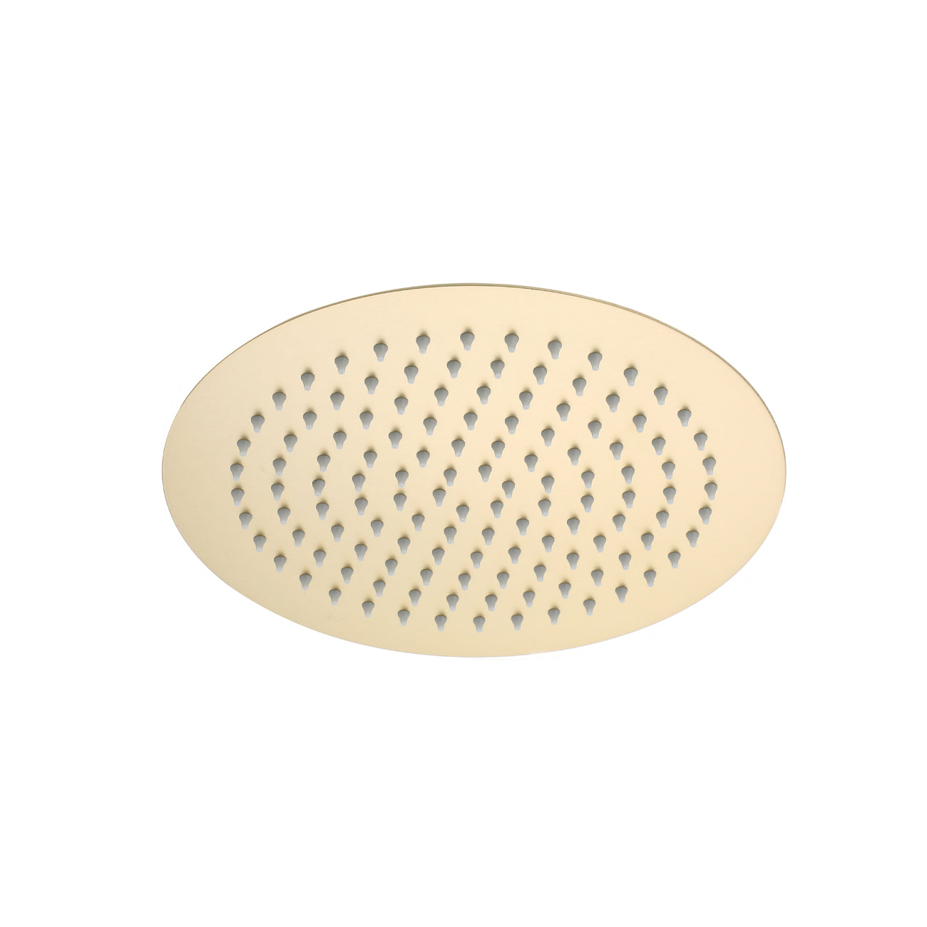 Round Thin Shower Head - 10 Inch | Alternative Image 01 | size:10 | finish:Brushed Brass