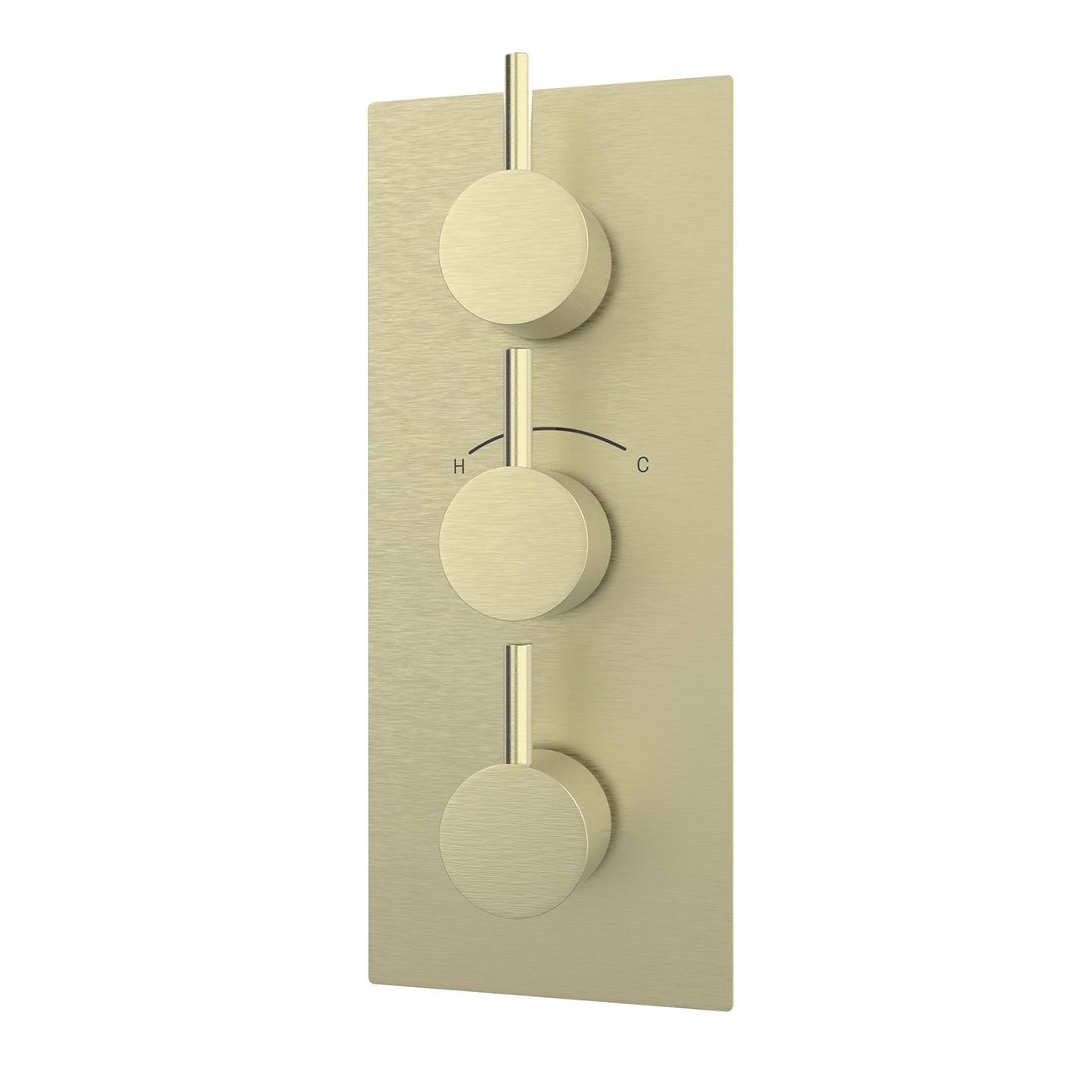 Thermostatic Valve -4F- 3 Round Handles | Alternative Image 02 | finish:Chrome