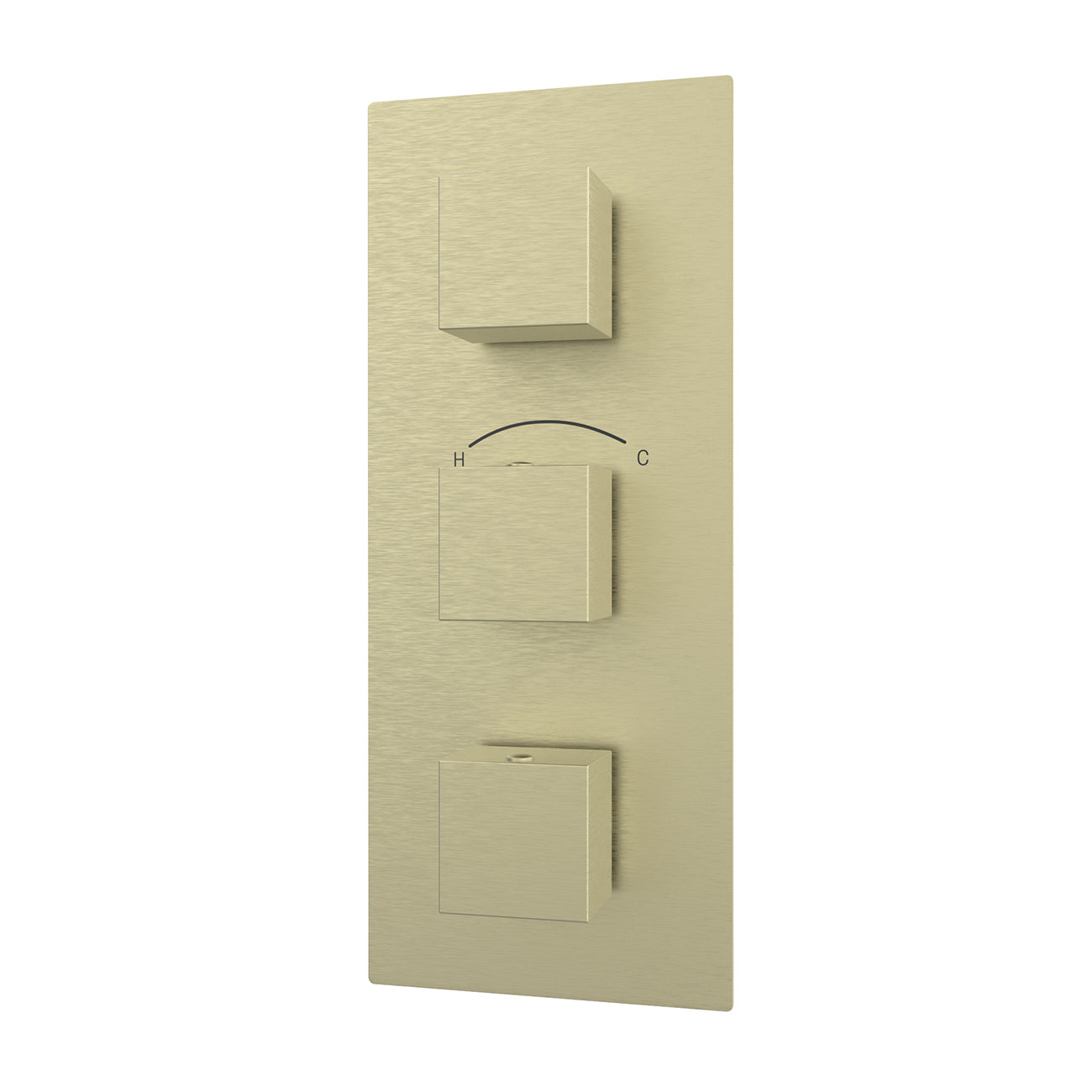 Thermostatic Valve -3F- 3 Square Handles | Alternative Image 02 | finish:Chrome