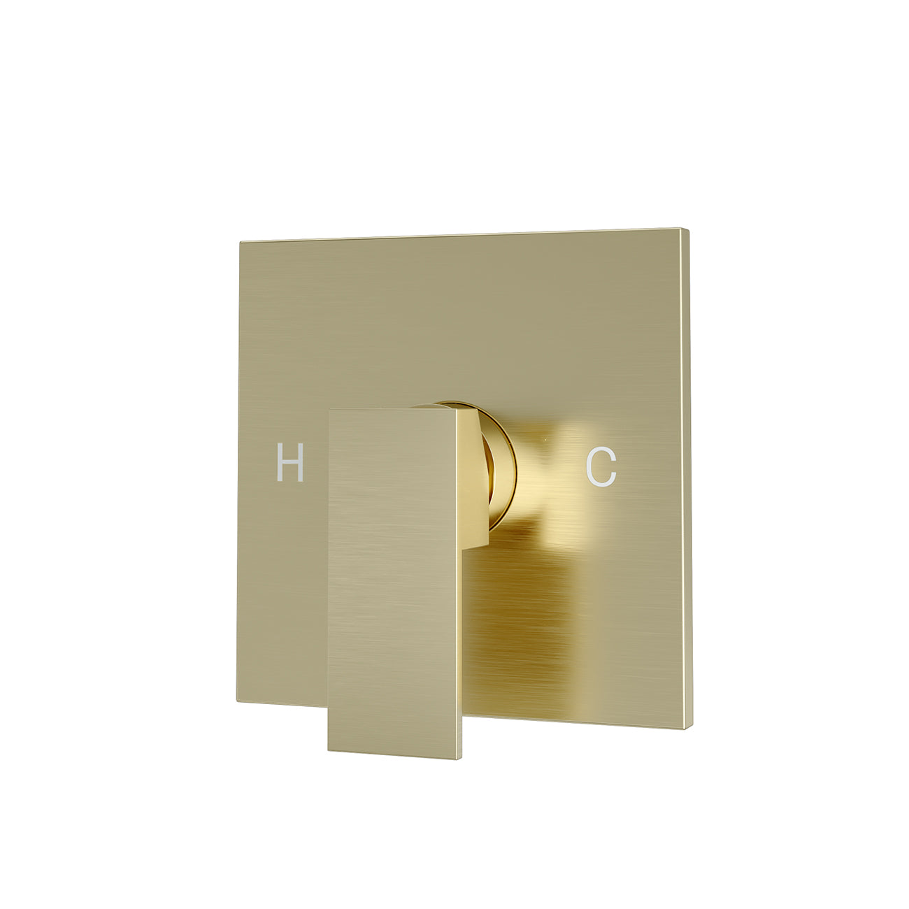 Standard Valve - 1 Square Handles | Alternative Image 01 | finish:Brushed Brass