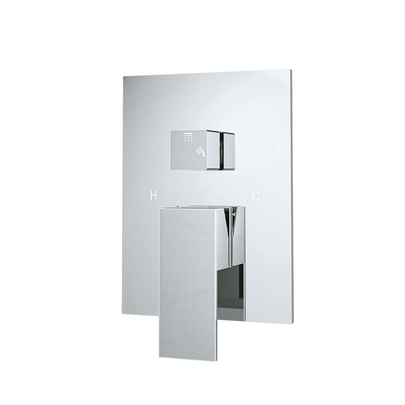 Standard Valve - 2 Square Handles | Alternative Image 01 | finish:Chrome