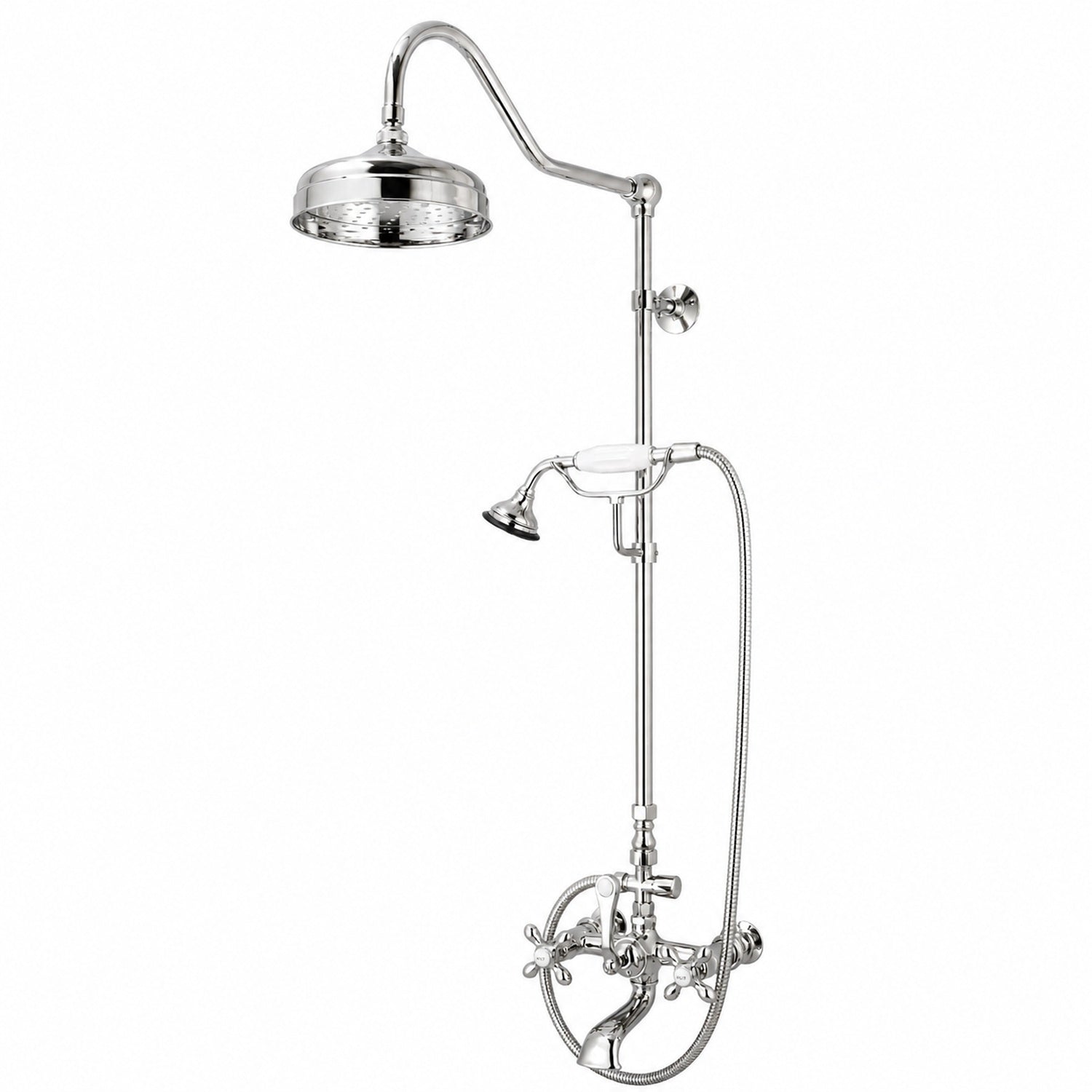 Maidstone Exposed Shower and Bathtub Filler with Tub Spout and Handshower - Chrome | Alternative Image 01 | finish:Chrome
