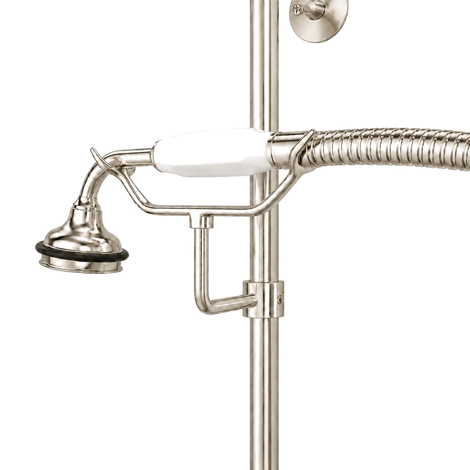 Maidstone Exposed Shower and Bathtub Filler with Tub Spout and Handshower - Polished Nickel | Alternative Image 02 | finish:Polished Nickel