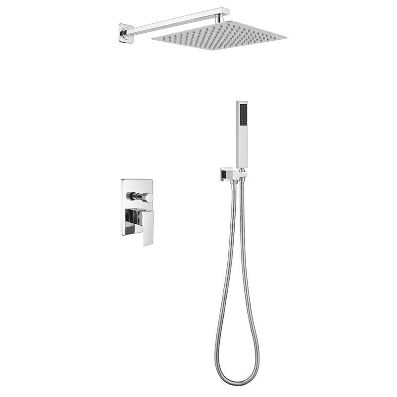 Wall Mount Bathroom Shower System - Brushed Brass | Alternative Image 01 | finish:Brushed Brass