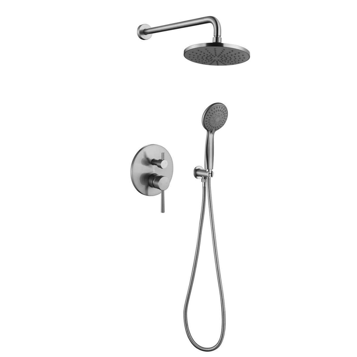 Wall Mount Shower System-Brushed Nickel | Alternative Image 01 | finish:Brushed Nickel