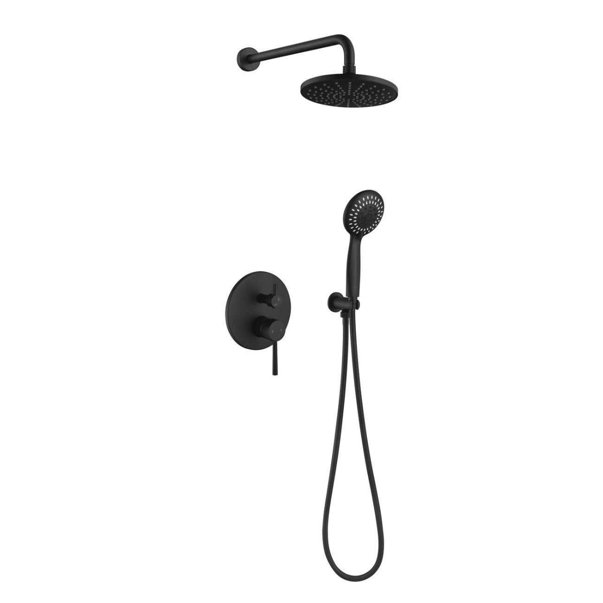 Wall Mount Shower System-Matte Black | Alternative Image 01 | finish:Matte Black