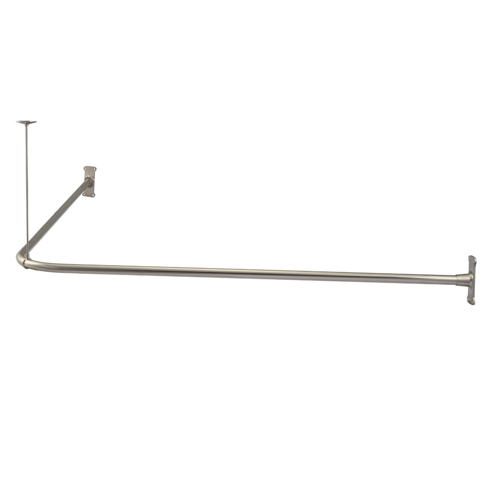 L-Ring Shower Curtan Rod | Alternative Image 02 | size:27" x 60" | finish:Chrome