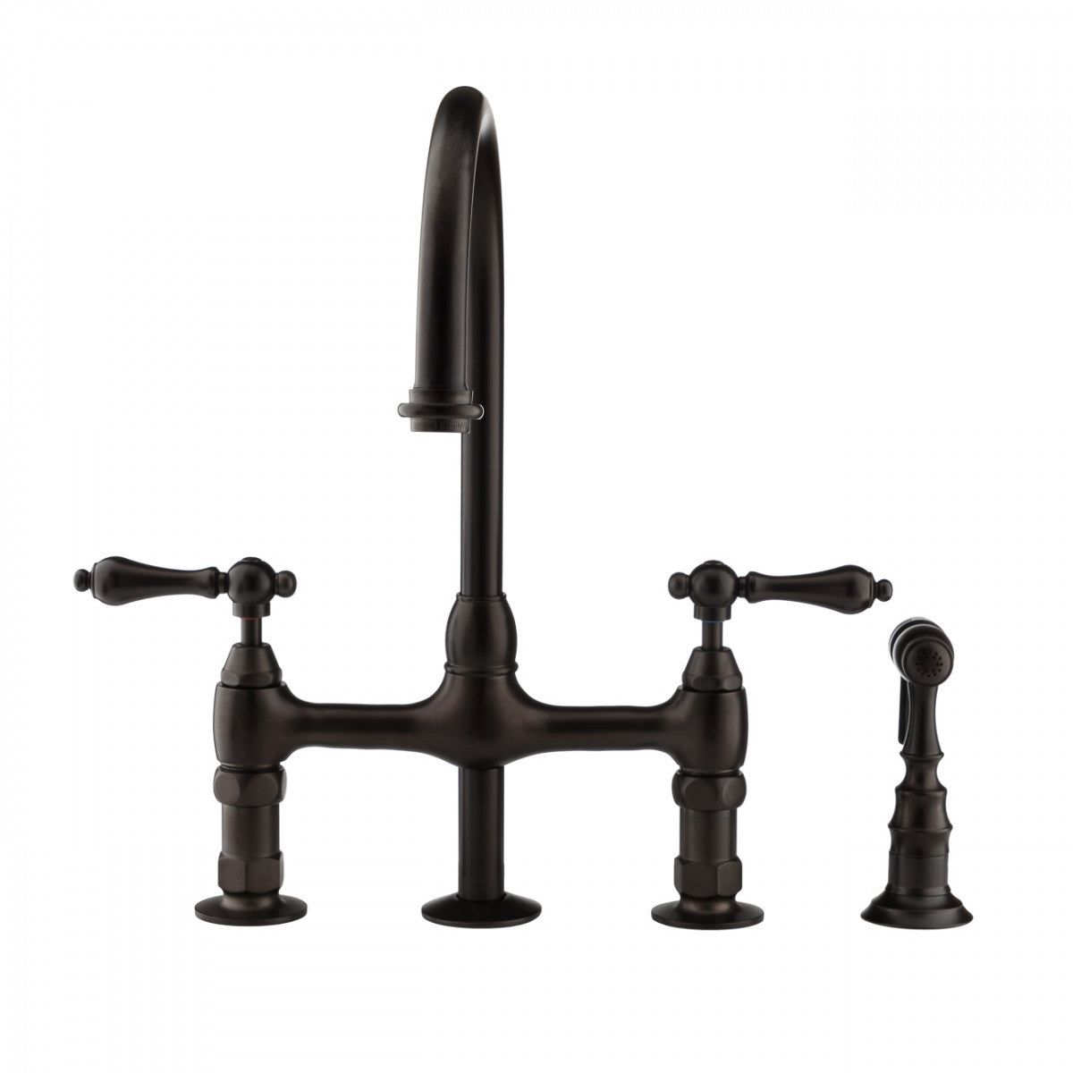 Bradford Bridge Kitchen Faucet - Metal Lever Handles - Oil Rubbed Bronze | Alternative Image 01 | finish:Oil Rubbed Bronze