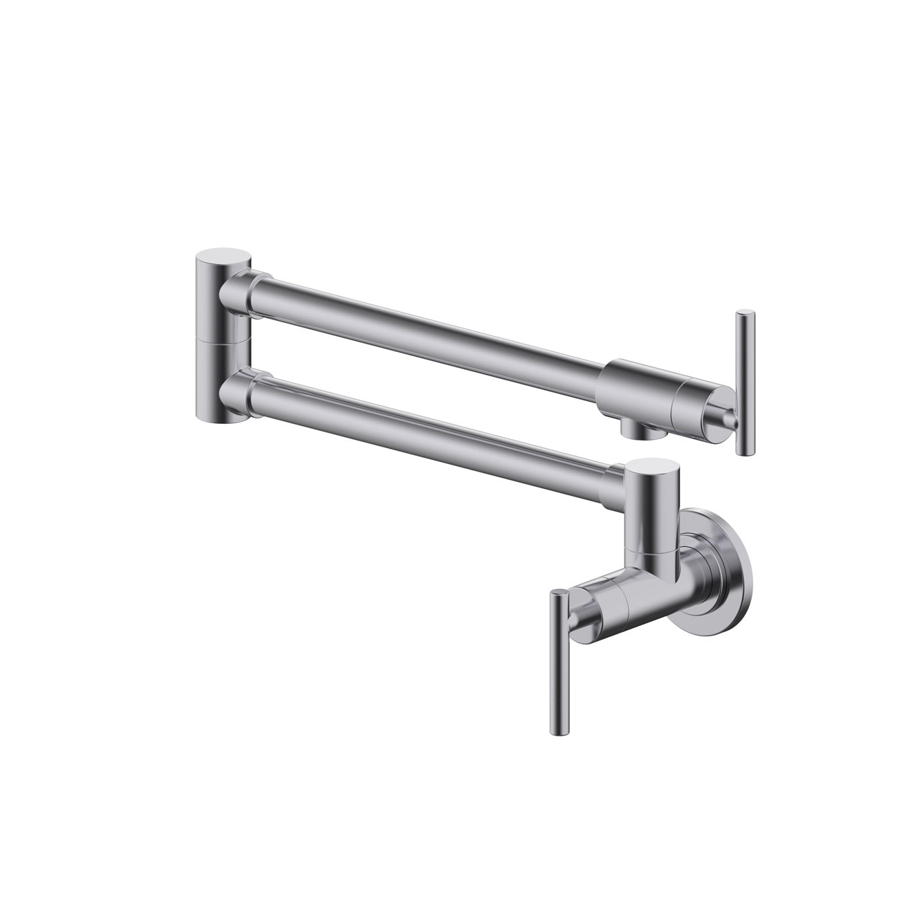Contemporary Pot Filler Wall Mount Kitchen Faucet | Alternative Image 01 | finish:Chrome