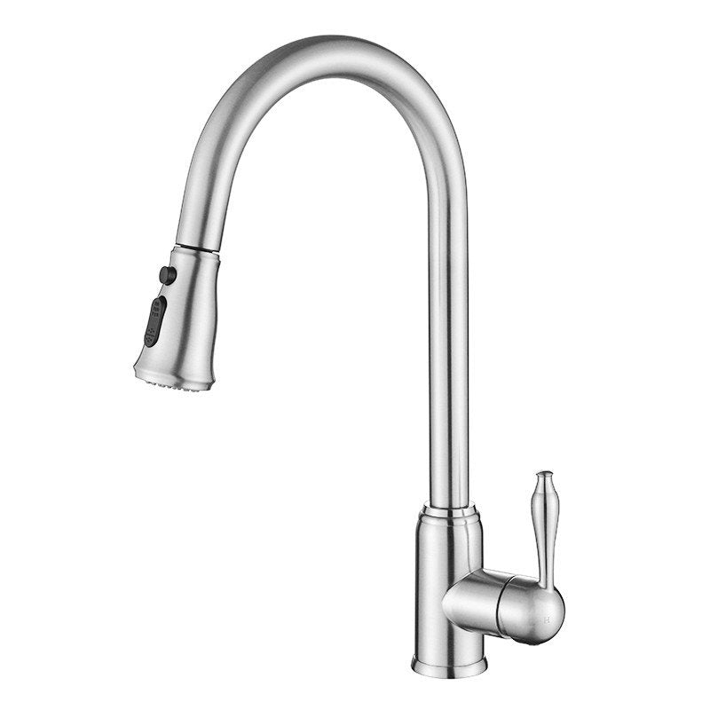 Landon Single Post Kitchen Faucet-Brushed Brass | Alternative Image 01 | finish:Brushed Brass