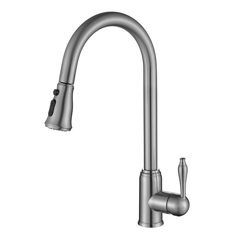 Landon Single Post Kitchen Faucet-Brushed Brass | Alternative Image 02 | finish:Brushed Brass