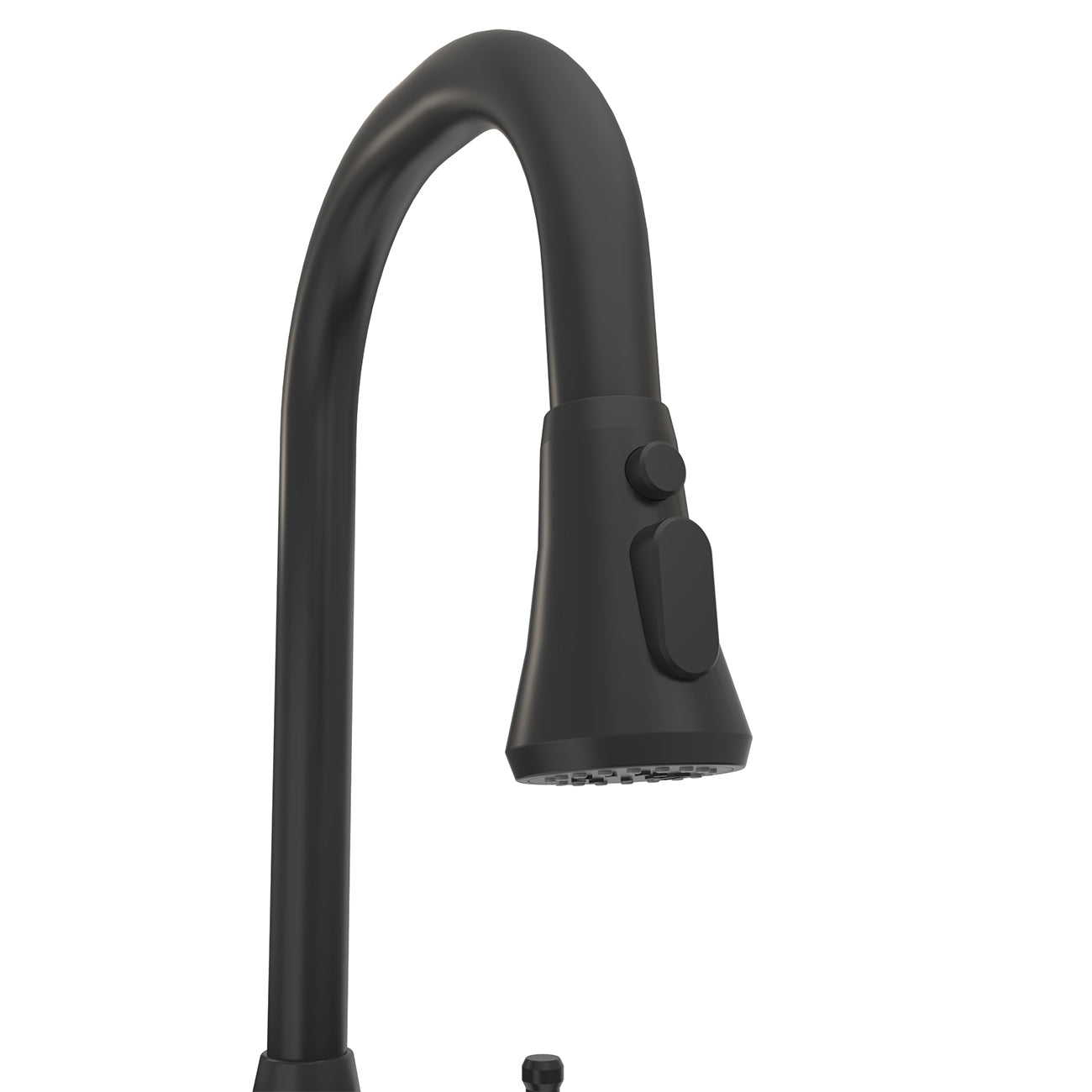 Kitchen Faucet With Pull Down Spring Spout | Alternative Image 04 | finish:Matte Black