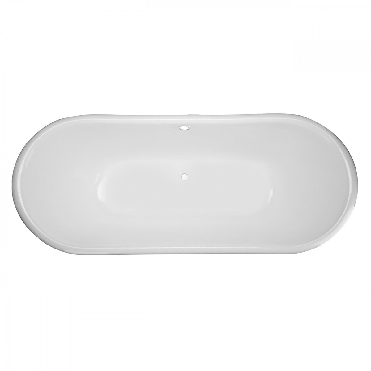 Rio 72 Inch Cast Iron Double Ended Skirted Tub - No Faucet Drillings | Alternative Image 07 | length:72