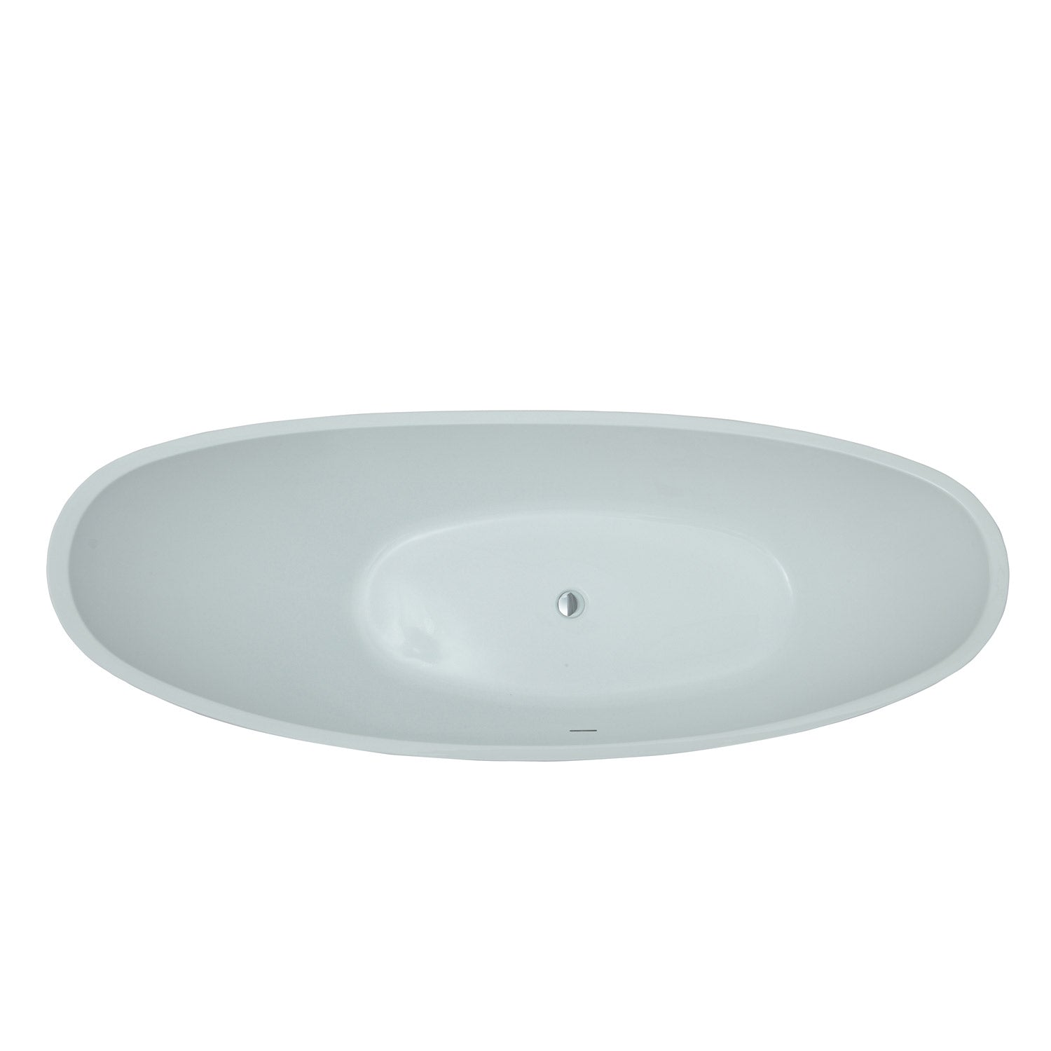 Nerida 73 Inch Acrylic Contemporary Double Slipper Tub - No Faucet Drilling | Alternative Image 03 | drain finish:Chrome