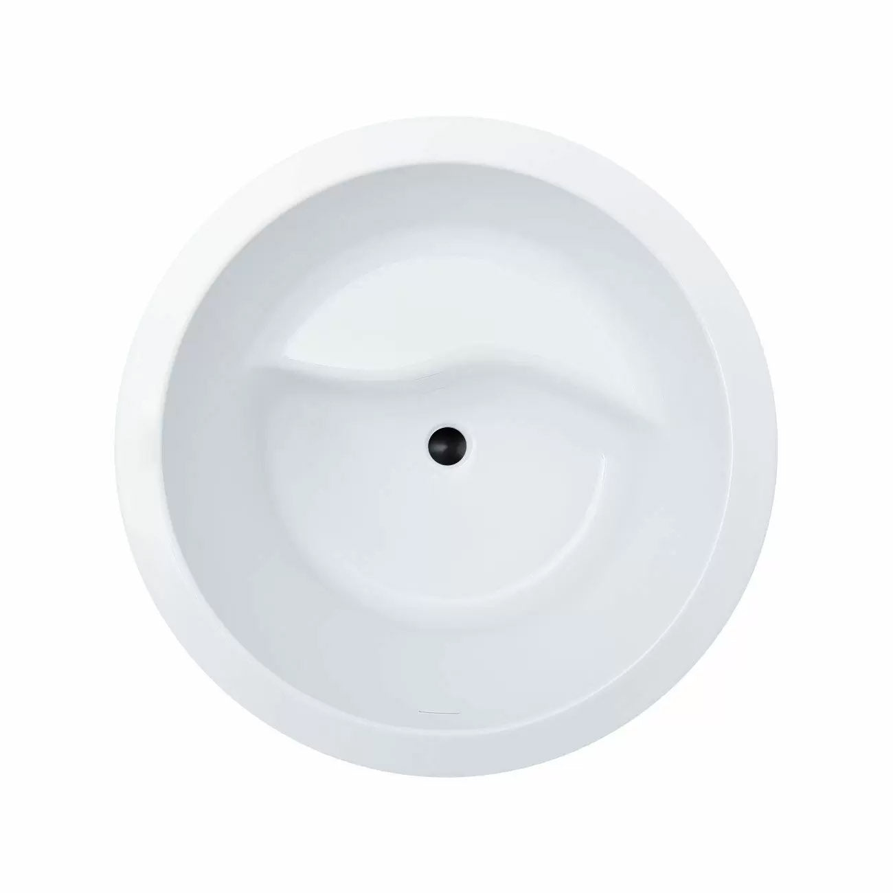 Dexton 41 Inch Acrylic Round Japanese Soaking Tub | Alternative Image 01 | drain finish:Oil Rubbed Bronze