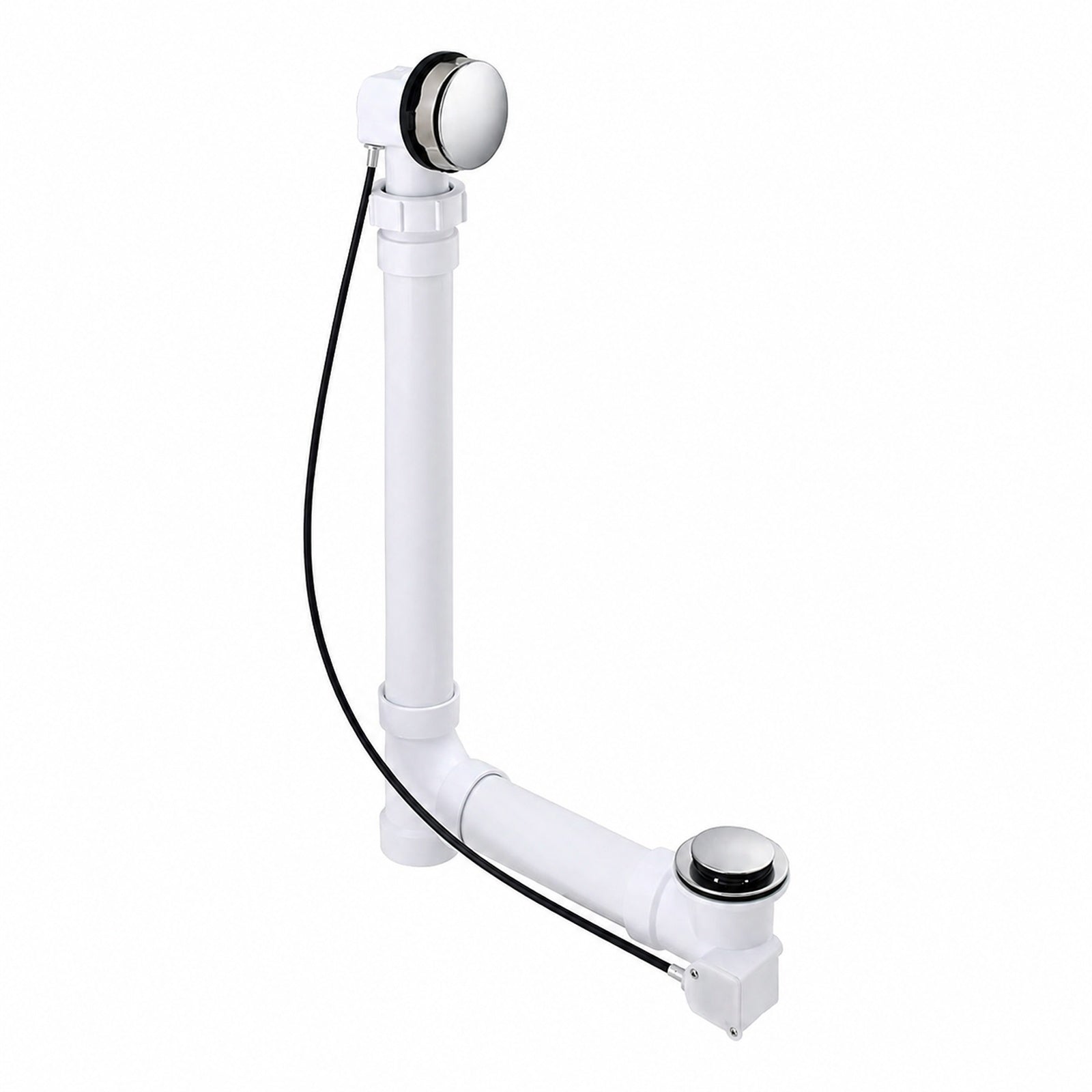 Corin 66 x 32-Inch Freestanding Bathtub With Drain Chrome Finish