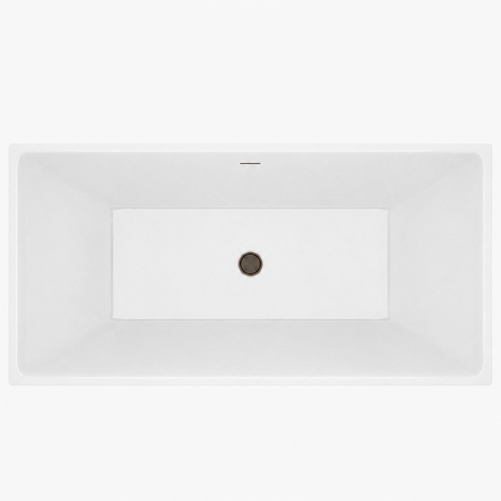 Hancock Acrylic Double Ended Freestanding Tub | Alternative Image 04 | length:59 | drain finish:Oil Rubbed Bronze