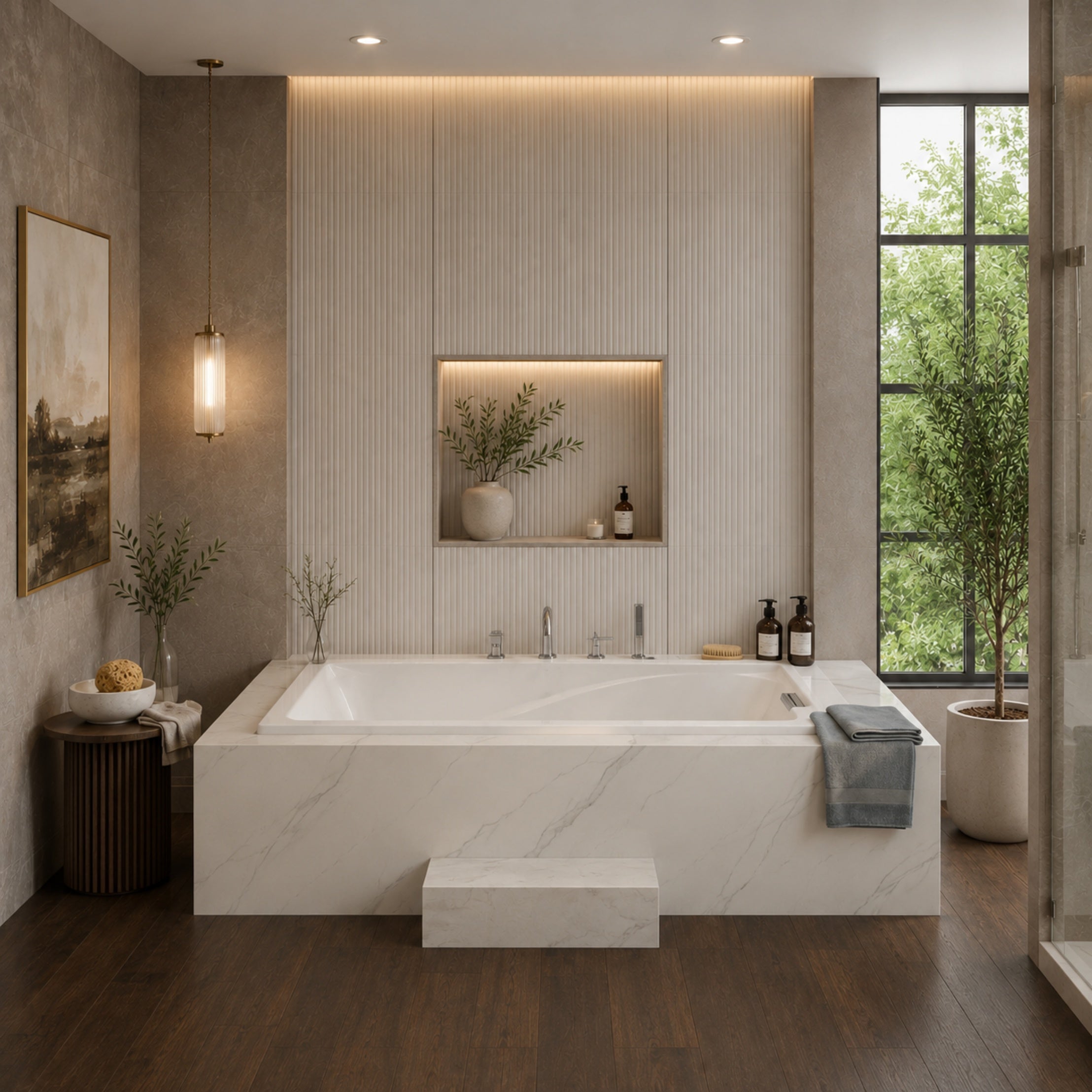 Evelyn 72 x 36-Inch Deep Soak Drop-In Bathtub | Alternative Image 01 | size:72 x 36