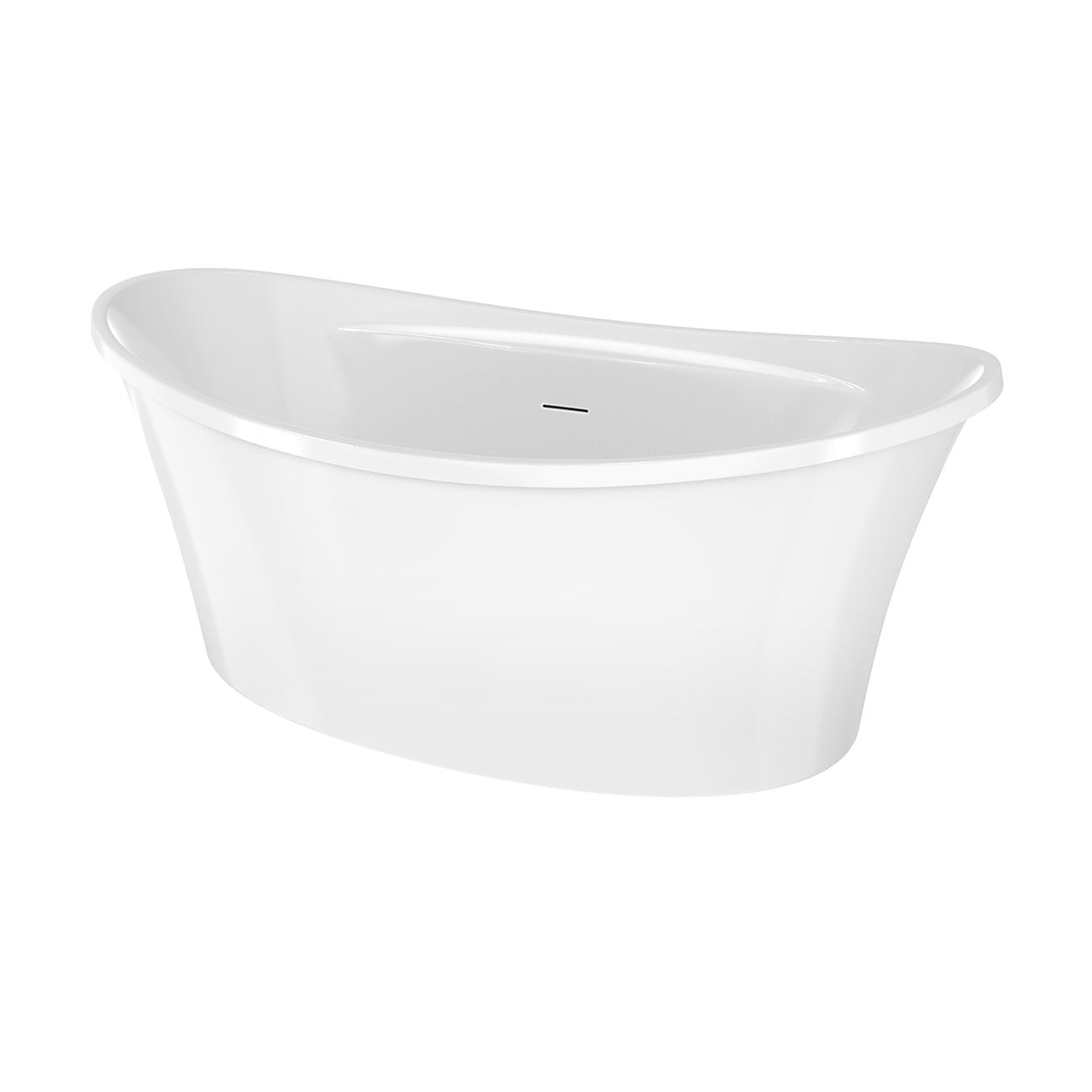 Conway II 66 Inch Acrylic Double Ended Freestanding Tub | Alternative Image 03 | length:66 | drain finish:Oil Rubbed Bronze