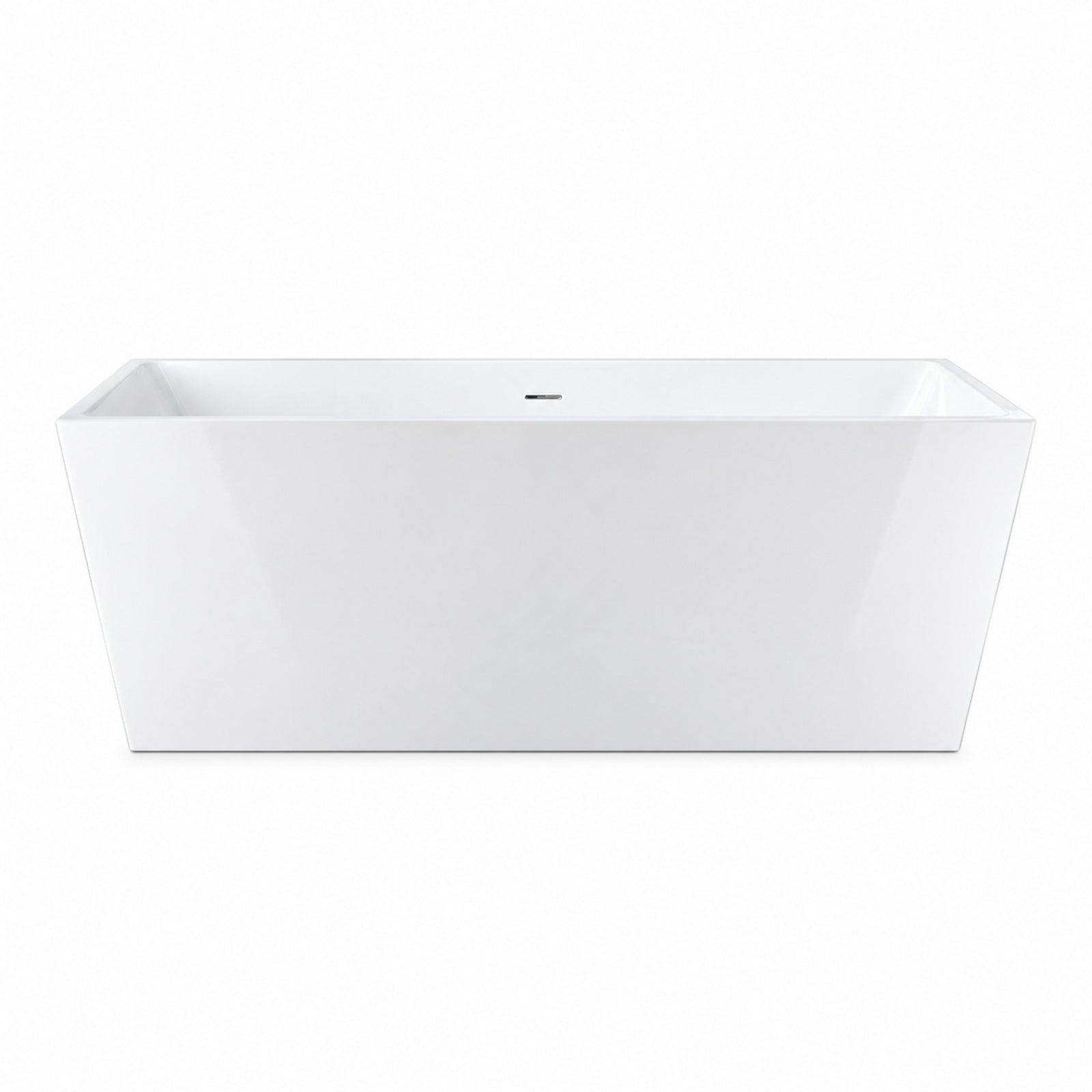 Hancock 59 Inch Acrylic Double Ended Freestanding Tub | Alternative Image 01 | length:67 | drain finish:Brushed Nickel