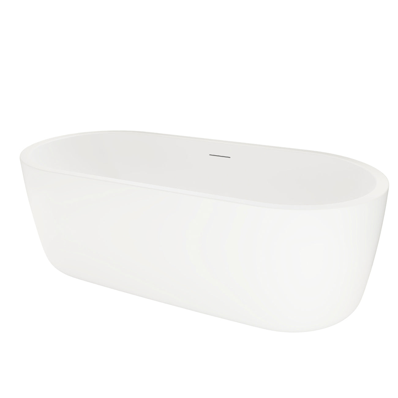 Elara 60-Inch Acrylic Contemporary Freestanding Tub | Alternative Image 04 | length:60 | drain finish:Oil Rubbed Bronze