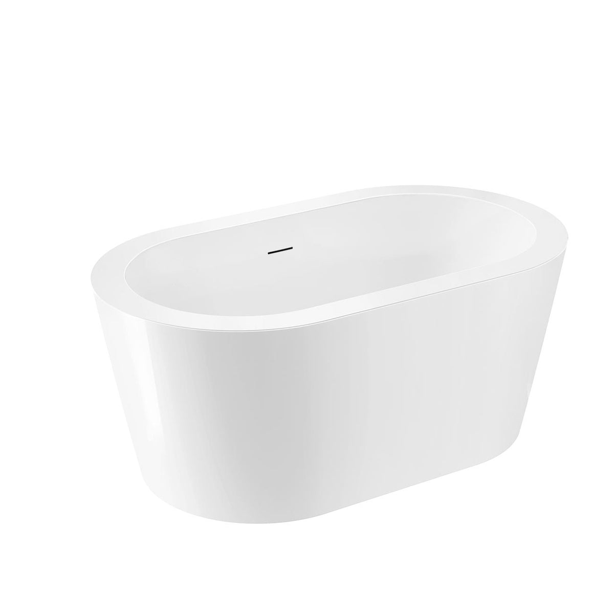 TURKANA II 70 Inch Acrylic Contemporary Double Ended Tub | Alternative Image 03 | length:70 | drain finish:Matte Black