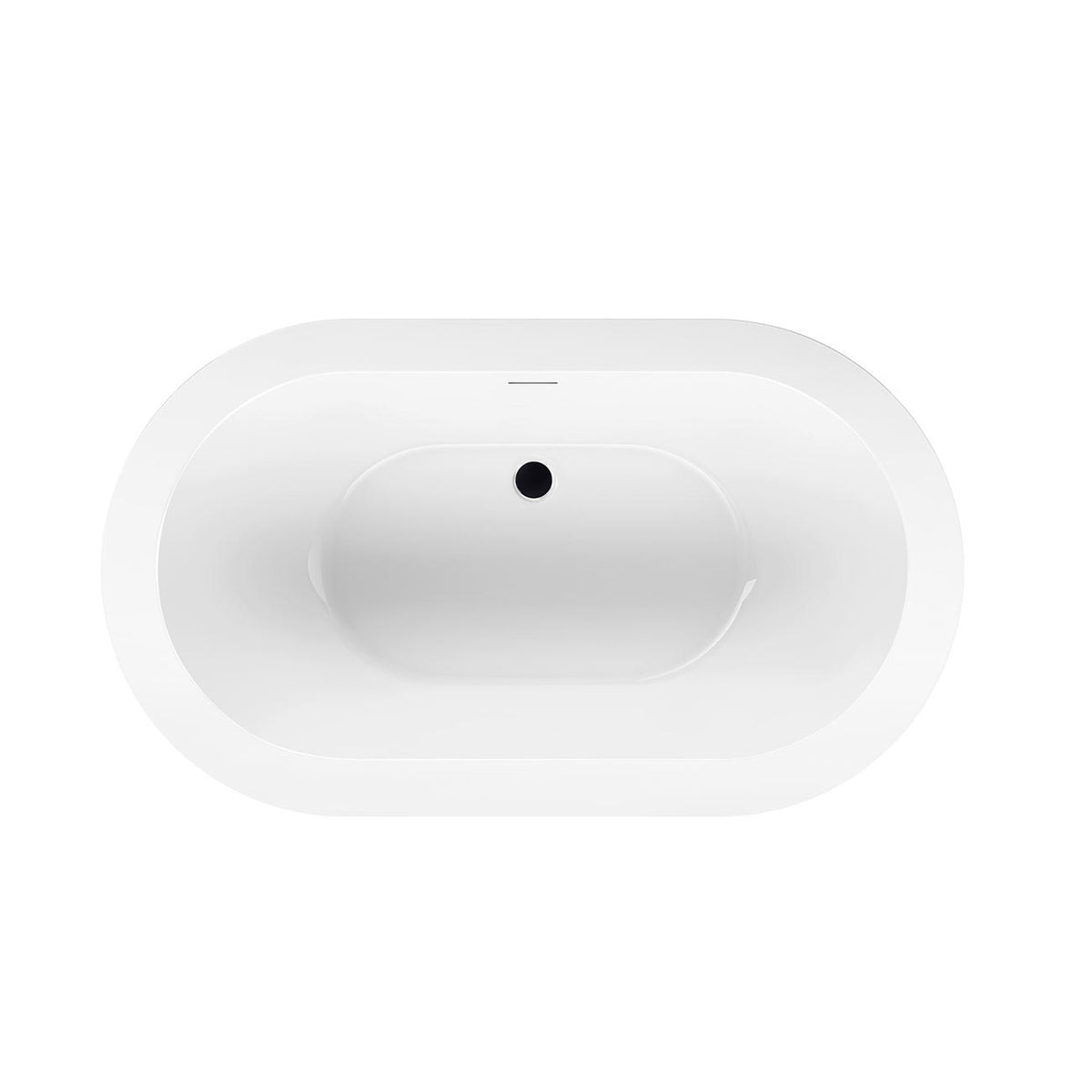 TURKANA II 70 Inch Acrylic Contemporary Double Ended Tub | Alternative Image 04 | length:70 | drain finish:Matte Black