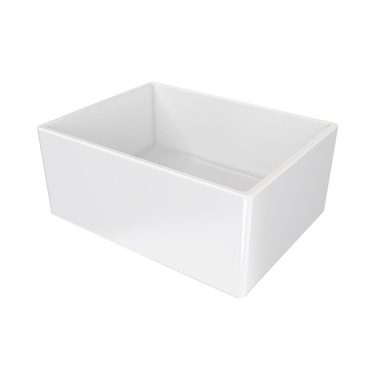 24 Inch Drop-In Fireclay Utility Sink - White | Alternative Image 02